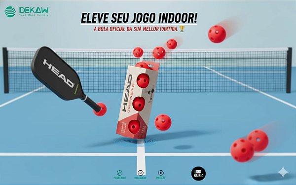 Bola de Pickleball HEAD Championship 26 - Indoor (Pack com 3)
