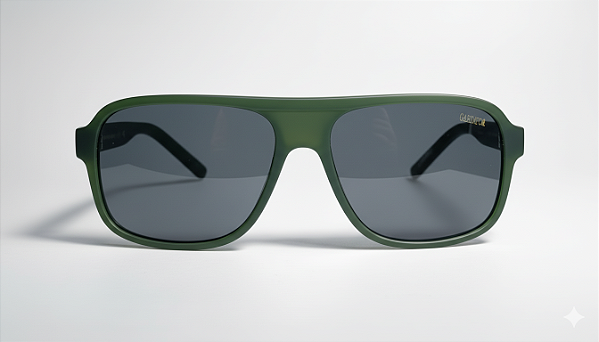 Óculos Solar TR90 Verde Fosco | Proteção UV