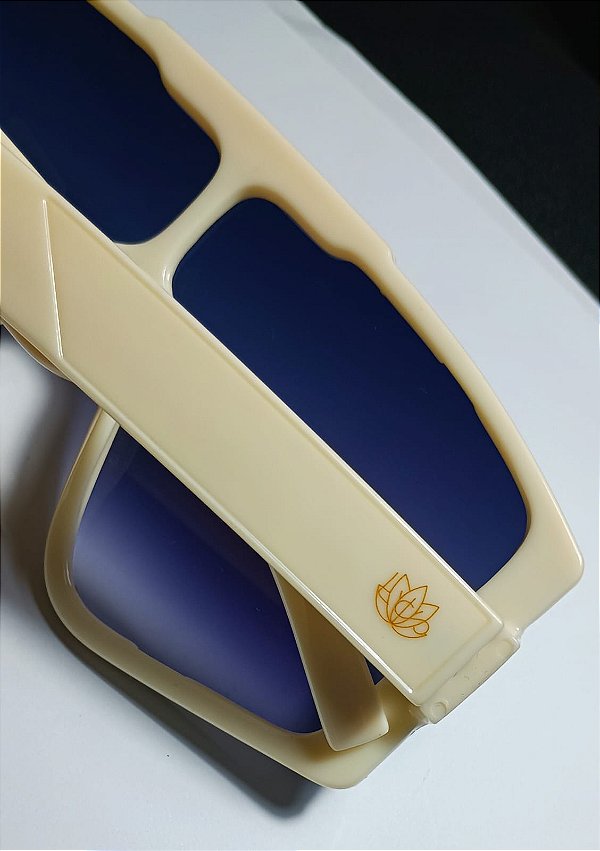 Óculos Solar Degradê Retrô Exclusivo Lente Azul