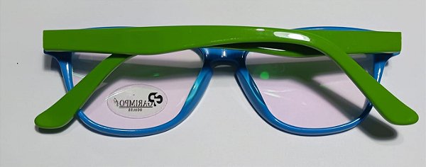 Óculos Infantil Receituário TR90 Azul e Verde
