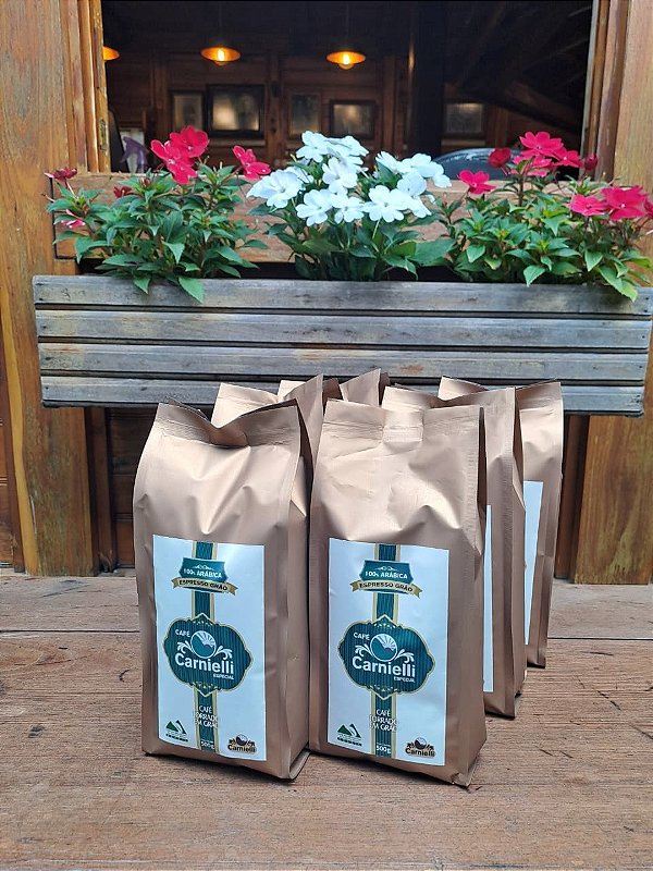 Kit 6 un. - Café Carnielli Especial Grão Espresso(500g)