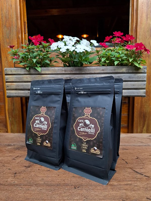 Kit 4 un. - Café Carnielli Cereja Natural Intenso Torr. e Moído (250g)