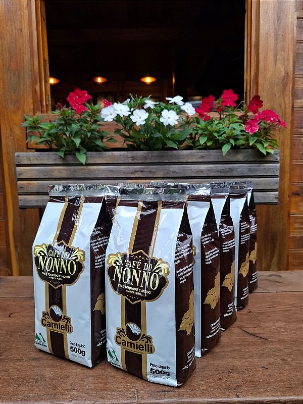 Kit 10 un. - Café Carnielli Nonno Carnielli Torrado e Moído (500g)