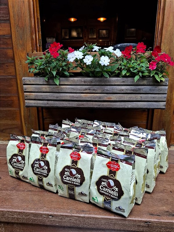 Kit 20 un. - Café Carnielli Torrado e Moído (250g) - Bebida Fina