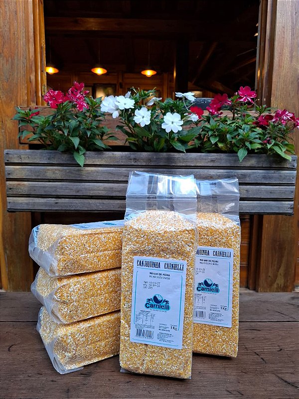 KIT 5 un. - Canjiquinha de Moinho de Pedra - Carnielli - 1Kg