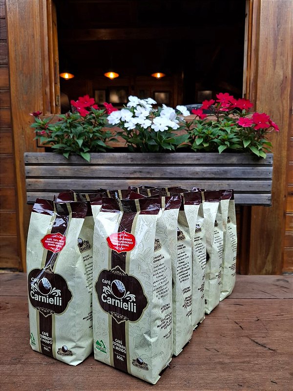Kit 10 un.- Café Carnielli Torrado e Moído (500g) - Bebida Fina
