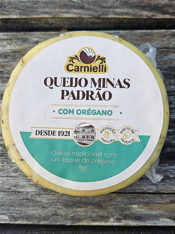 Queijo Carnielli Minas Padrão com Oregano (300g)