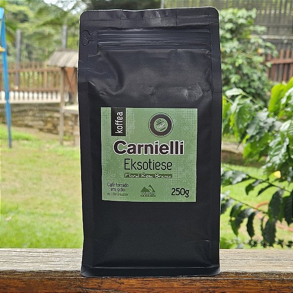 Café Carnielli Eksotiese Grão 250g - Floral Rosa Branca