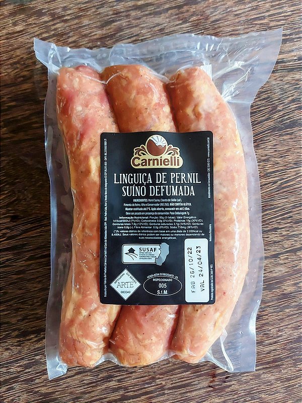 Linguiça Carnielli de Pernil Suino Defumado (250g)