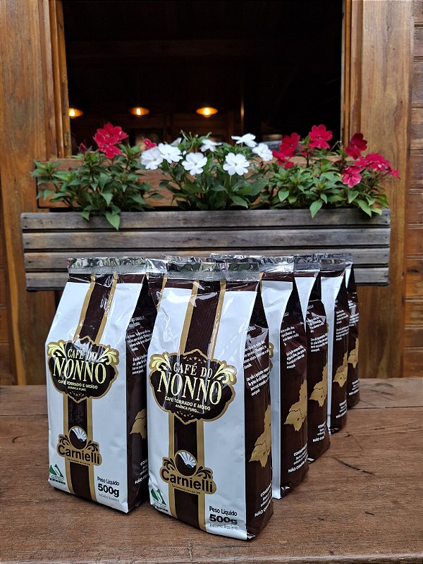 Café Carnielli Nonno Carnielli Torrado e Moído (500g) Kit 10 unidades