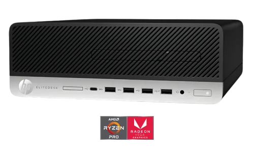 Ccomputador HP Elitedesk 705 G4 AMD Ryzen 5 pro 2400g 8gb ssd 240gb + Brinde HD 500gb