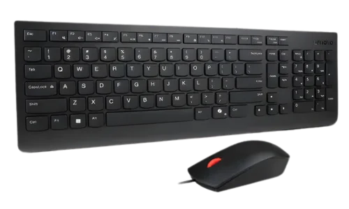 Kit Teclado e Mouse com Fio Lenovo Essential