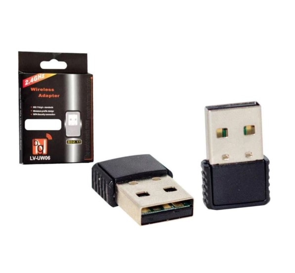 ADAPTADOR WIFI USB PARA PC 2.4GHZ - BG05 SEM ANTENA