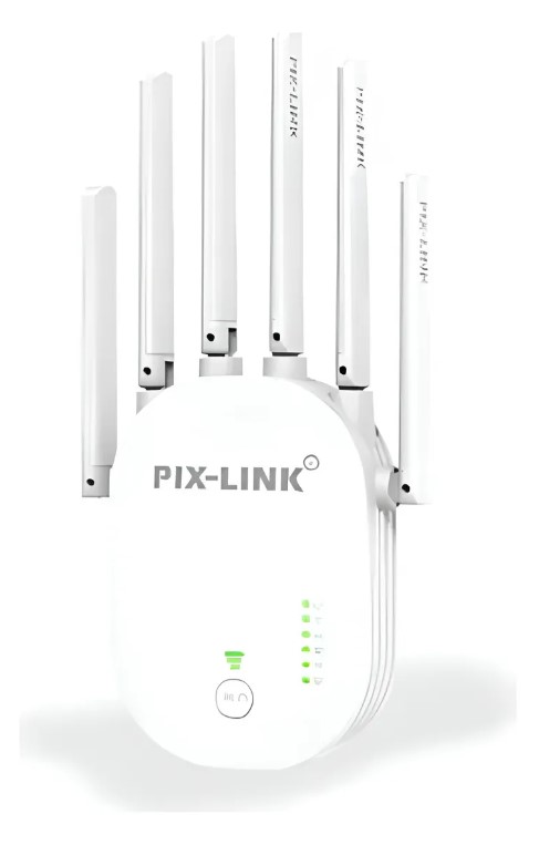 REPETIDOR AMPLIFICADOR WIRELESS 1200Mbps 6 ANTENAS 802.11 PIX LINK - WR60T