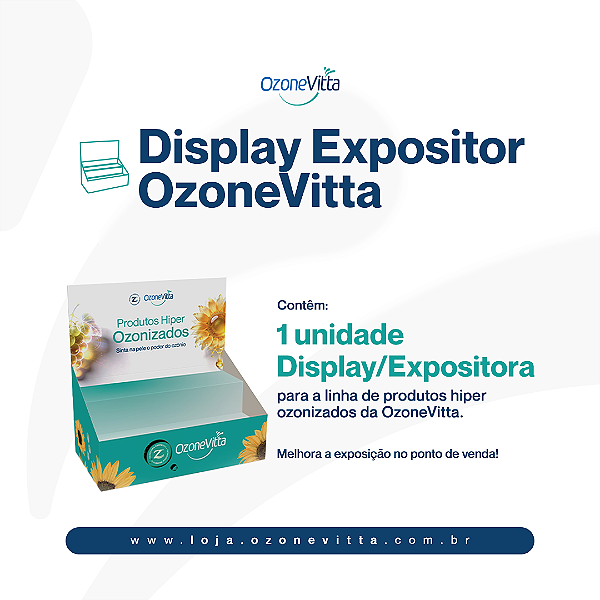 Display Expositor OzoneVitta para Produtos Hiper Ozonizados