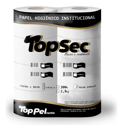 Papel Higiênico 300m Rolão 100% Celulose