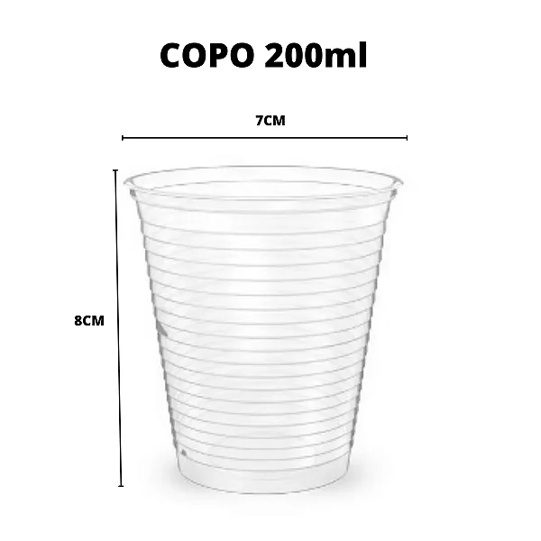 Copo Descartável 200 Ml