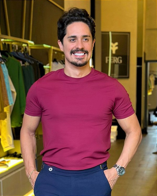 CAMISETA SOFT GUINDO MARSALA