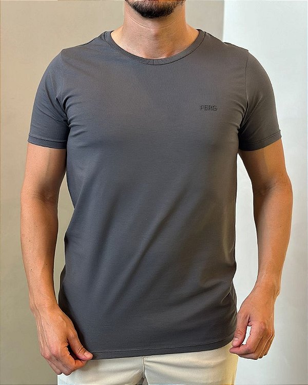 CAMISETA ALGODÃO PIMA FERG CINZA