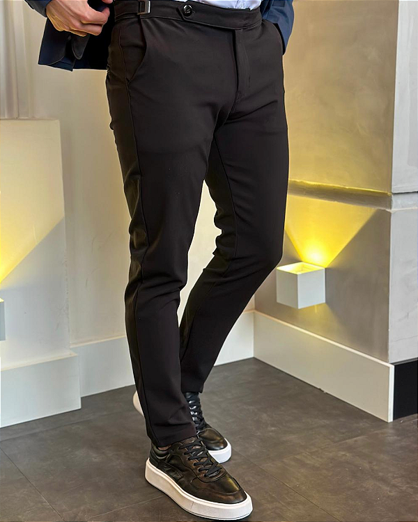 CALÇA PRÍNCIPE DE GALES PRETO