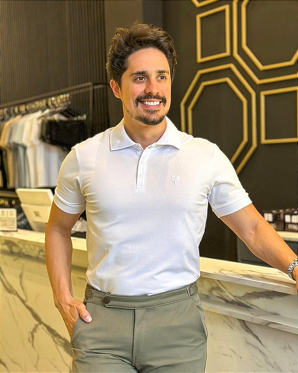 POLO PIQUET EGÍPICIO FERG BRANCO