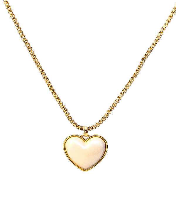Colar Coração folheado a Ouro 18K