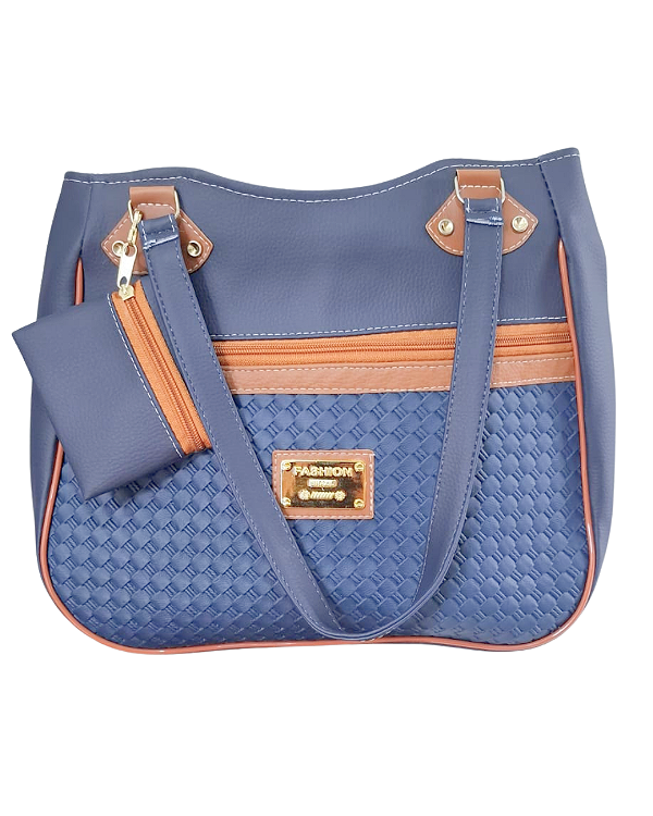 Bolsa Tote Grande – Azul com Carteira Acompanha
