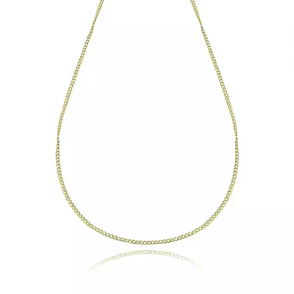 Corrente Masculina 2mm 60cm Folheado a Ouro 18K