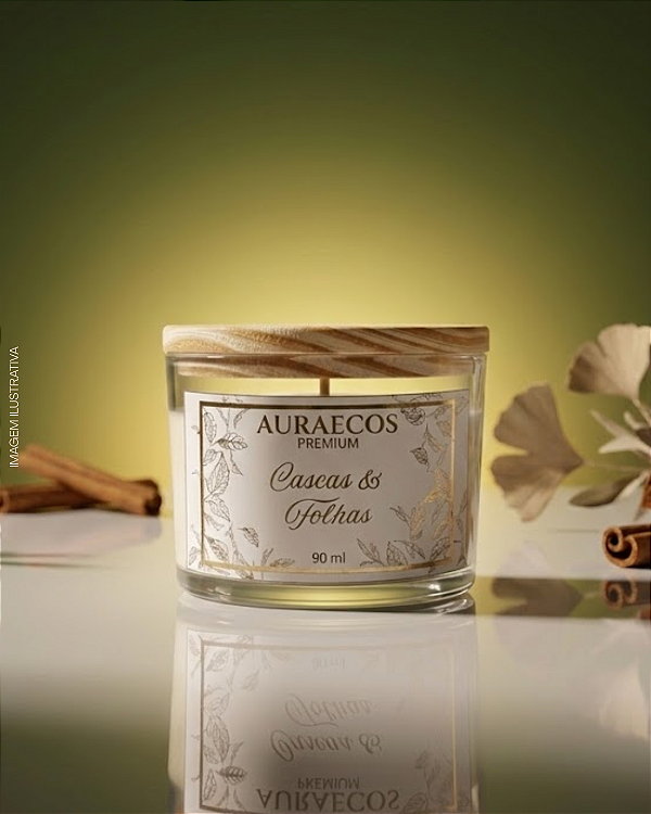 Vela Aromática Cascas & Folhas - Auraecos