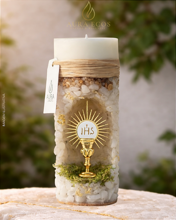 Vela Oratória Aromática Eucarística – Ostensório | Edição Quaresma