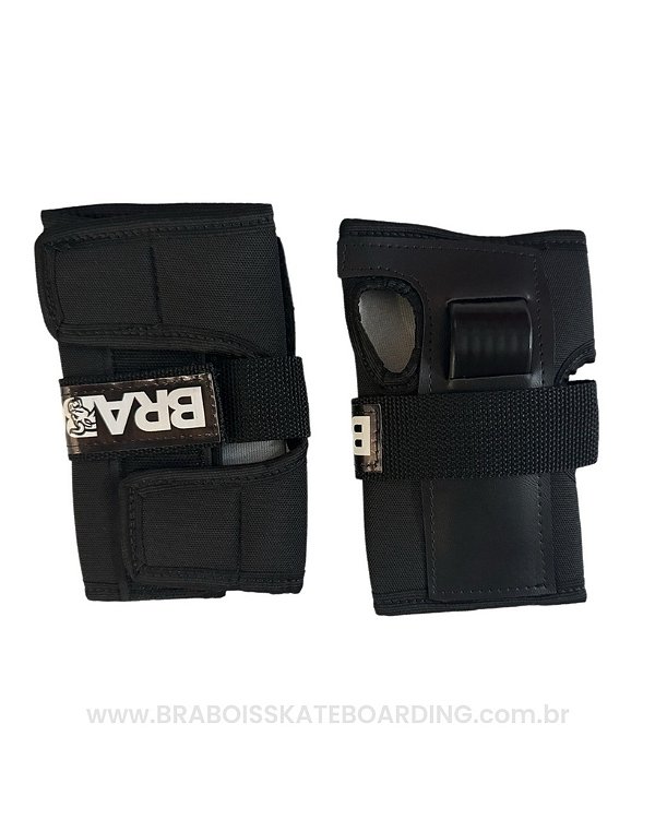 KIT DE PROTEÇÃO BRABOIS COMPLETO SEMI-Profissional ( Joelheira + Cotoveleira + wrist guard )