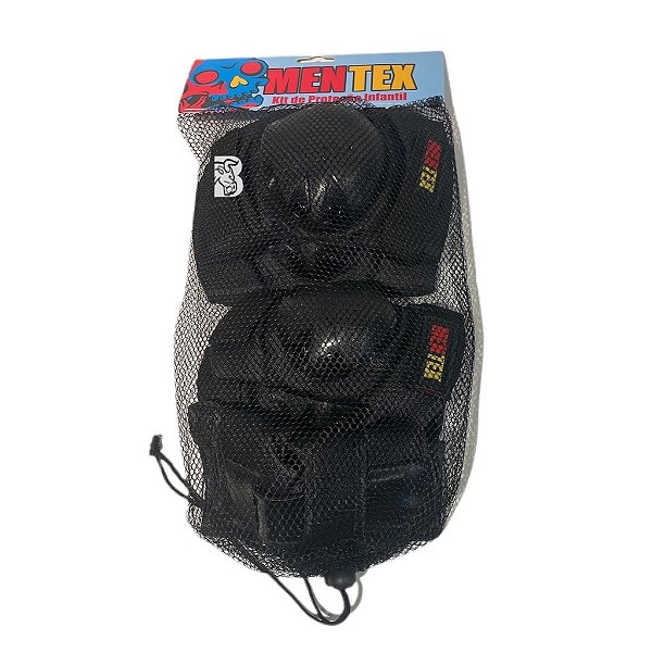 Kit de Proteção MENTEX - 2 Joelheiras, 2 cotoveleiras e 2 luvas