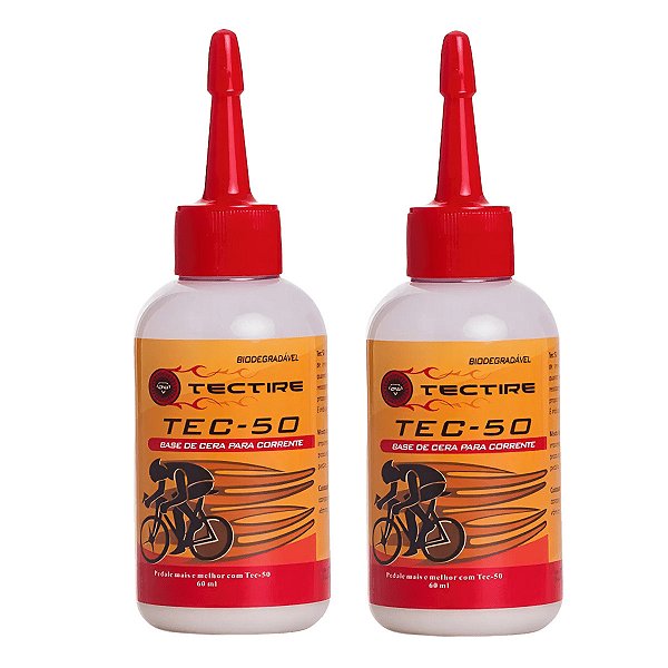 2x Óleos De Corrente Lubrificante Tectire Cera Cerâmica 60ml