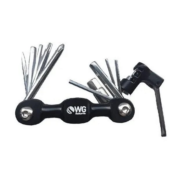 Canivete Ferramentas Bike Wg Sports 10f + Extrator Corrente