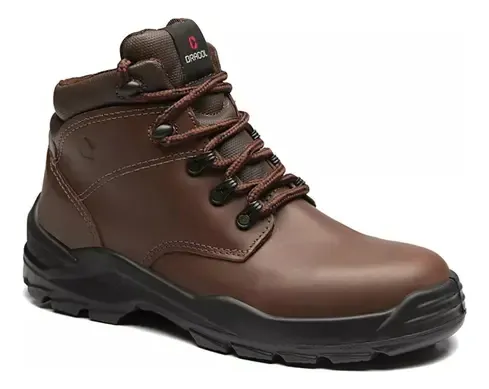 Botina De Segurança Bracol Modelo Wvdg Cor Marrom Nobuck
