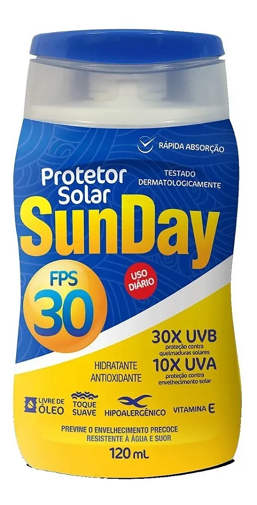 Protetor Solar Sunday Protetor Solar 30fps em creme 120ml