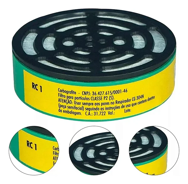 Filtro Químico RC1 PFF2 Carbografite CA 31722