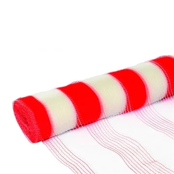 Tela Tapume Sinalização Branca e Laranja Obra 1,20cm x 50m