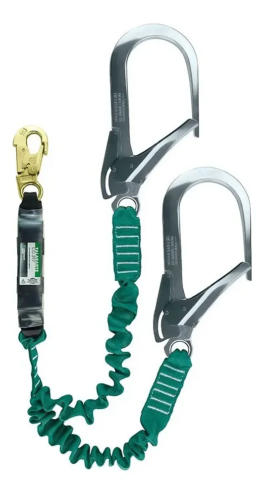 Talabarte Y Elástico Mosquetão 110mm Cg397 - Carbografite