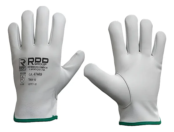 Luva Segurança Couro Vaqueta Total C/reforço Ca: 47469
