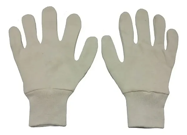 Luva Algodao Suedine Punho Em Malha Jmarseg Kit C/ 10 Pares