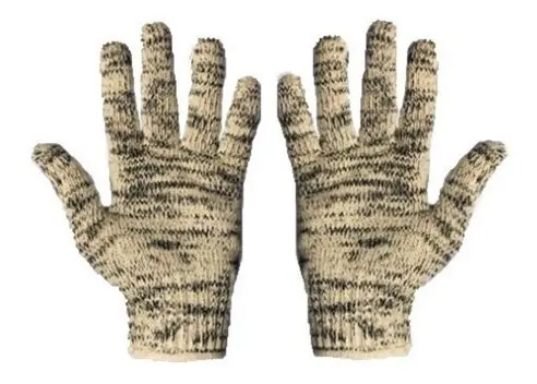 Luva Tricotada 5 Fios Mesclada Tsuzuki Cx C/ 100 Pares