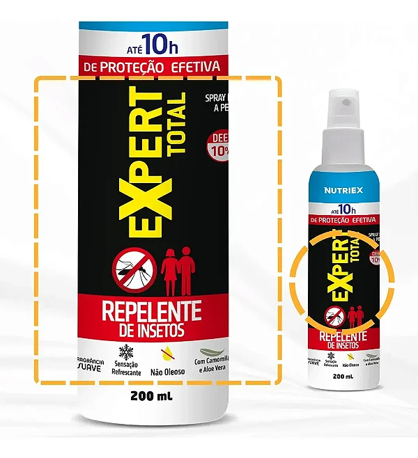 Kit 12 Un Repelente Insetos Spray Expert Total 10h 200ml