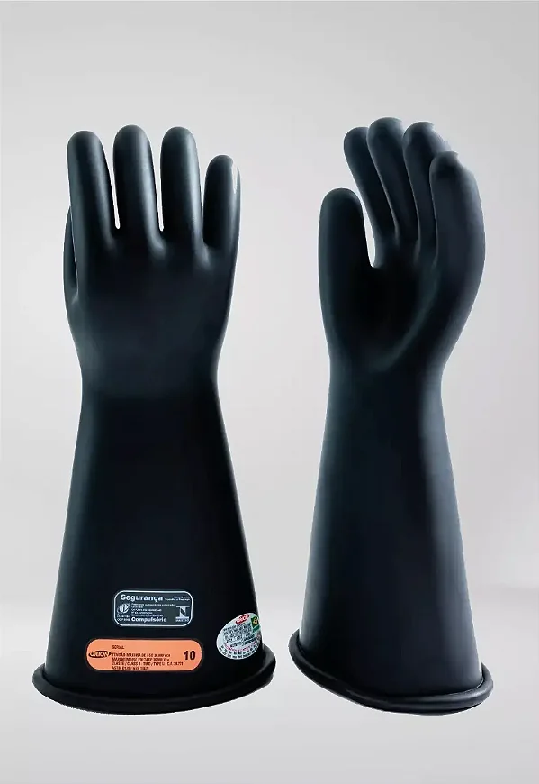 Luva Isolante Alta Tensão Classe 4 = 40kv 36.000v Tam 10