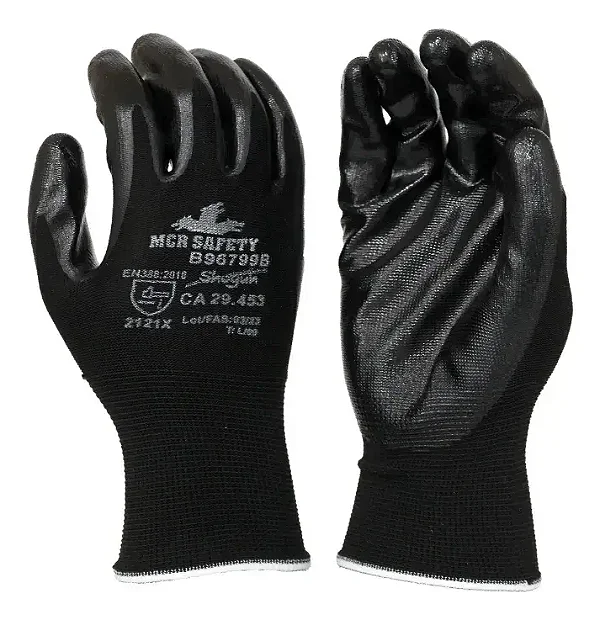 Kit 12 Luva Malha Nitrílica Shogun Ca 29453 Mcr Safety