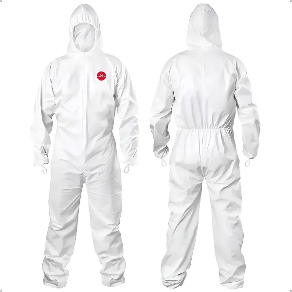 Macacão Descartável Tnt Pintura Laboratório Química Epi
