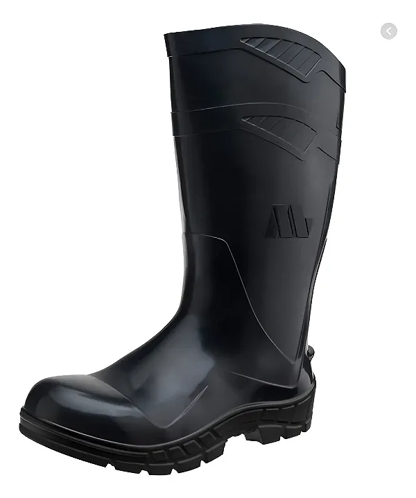 Bota De Pvc Cano Longo Preta Industrial - Marluvas Ca 40646