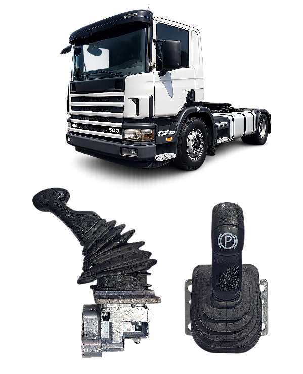 Válvula do maneco do freio de mão Scania P94 P114 R114 R124 R164 T124