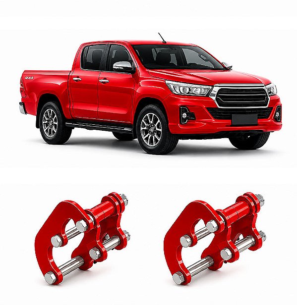 Par de jumelos conforto esquerdo e direito Hilux 2016 a 2022 Lift 2”
