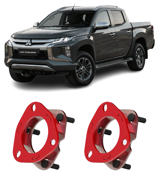 Par de calços lift esquerdo e direito 30 mm L200 Triton e All New 2001 a 2022